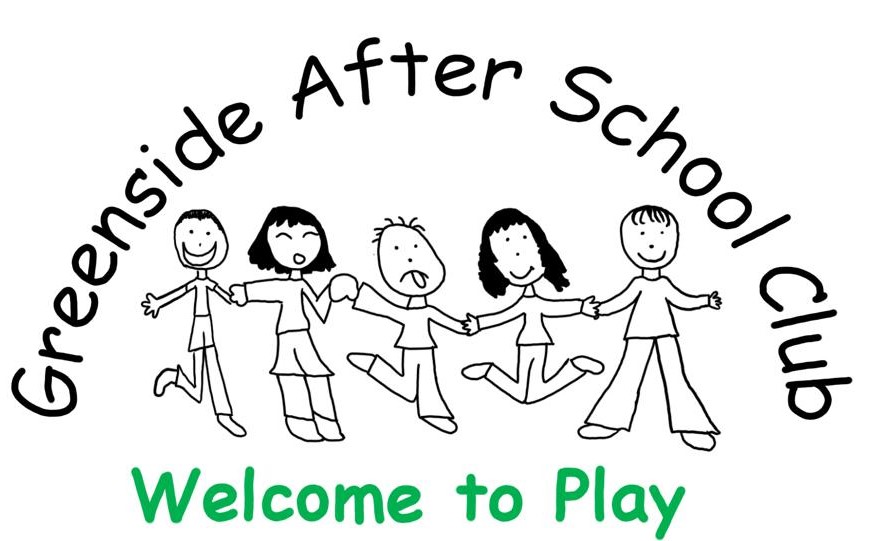 a logo for the club consisting of kids under a rainbow